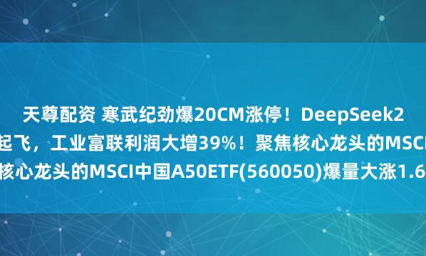 天尊配资 寒武纪劲爆20CM涨停！DeepSeek2再传消息？乘算力东风起飞，工业富联利润大增39%！聚焦核心龙头的MSCI中国A50ETF(560050)爆量大涨1.6%！